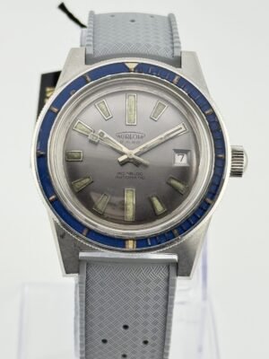 Aureole Skin Diver Grey Dial Blu Backelite Bezel Steel Automatic 39mm