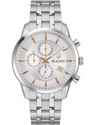 Bulova 96B411 Sutton Cronografo Orologio Uomo 41mm 3ATM