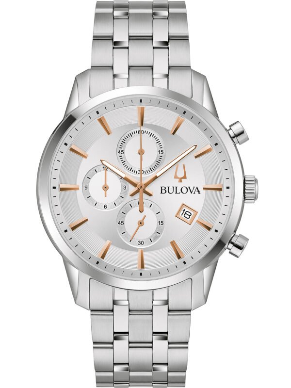 Bulova 96B411 Sutton Cronografo Orologio Uomo 41mm 3ATM