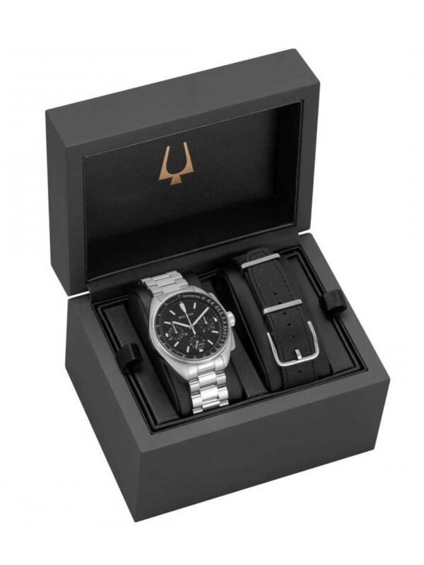 Bulova 96K111 Orologio Uomo Lunar Pilot Cronografo Special Set 44mm 5ATM