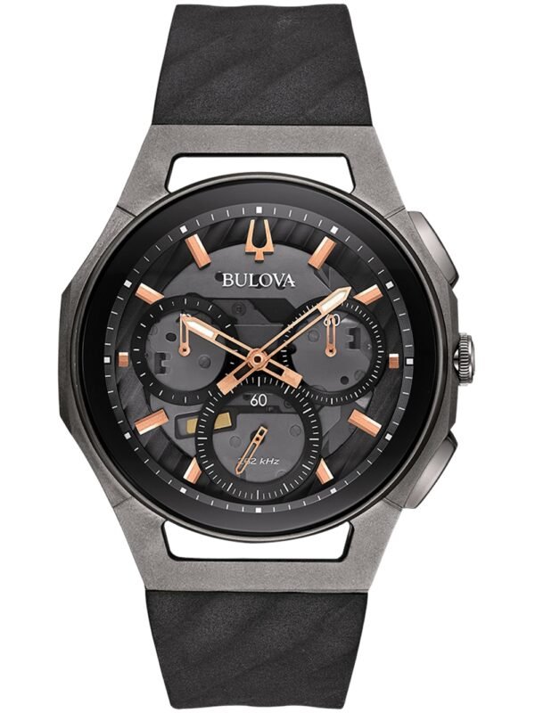 Bulova 98A162 Curv Cronografo Orologio Uomo 44mm 3ATM