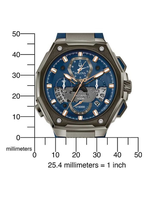 Bulova 98B357 Precisionist Cronografo Orologio Uomo 46mm 30ATM