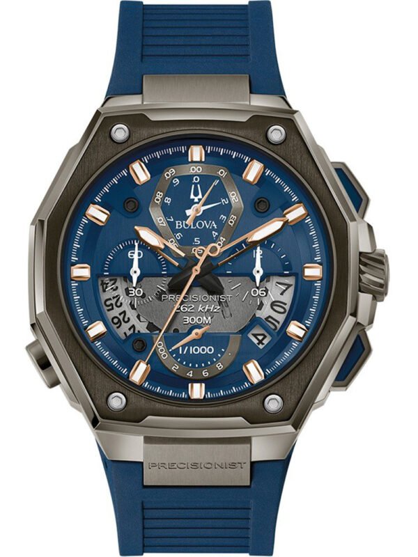 Bulova 98B357 Precisionist Cronografo Orologio Uomo 46mm 30ATM