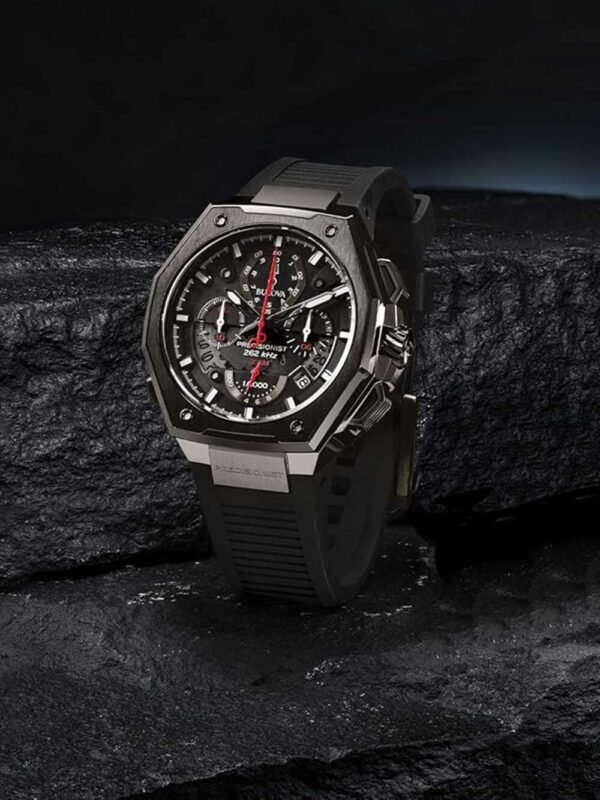 Bulova 98B358 Precisionist Cronografo Orologio Uomo 46mm 30ATM