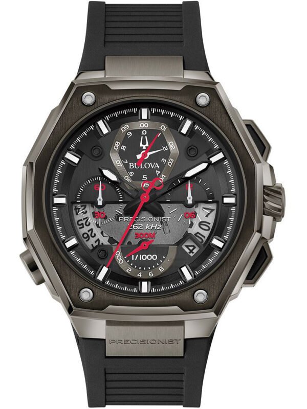 Bulova 98B358 Precisionist Cronografo Orologio Uomo 46mm 30ATM