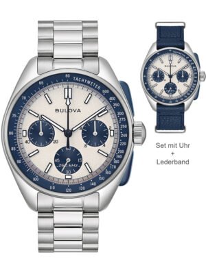 Bulova 98K112 Lunar Pilot Special Edit. Cronografo Orologio Uomo 44mm 5ATM