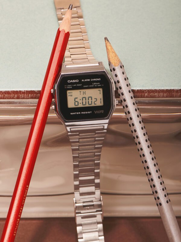 CASIO A158WEA-1EF Collezione Orologio Unisex 33mm 3ATM