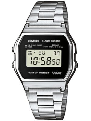 CASIO A158WEA-1EF Collezione Orologio Unisex 33mm 3ATM