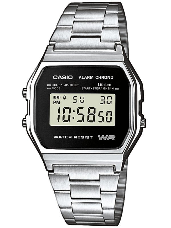 CASIO A158WEA-1EF Collezione Orologio Unisex 33mm 3ATM