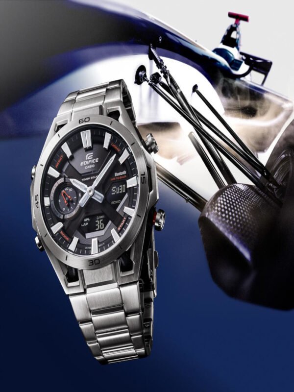 Casio ECB-2300D-1AEF Orologio Uomo Edifice Solare 46mm 10ATM