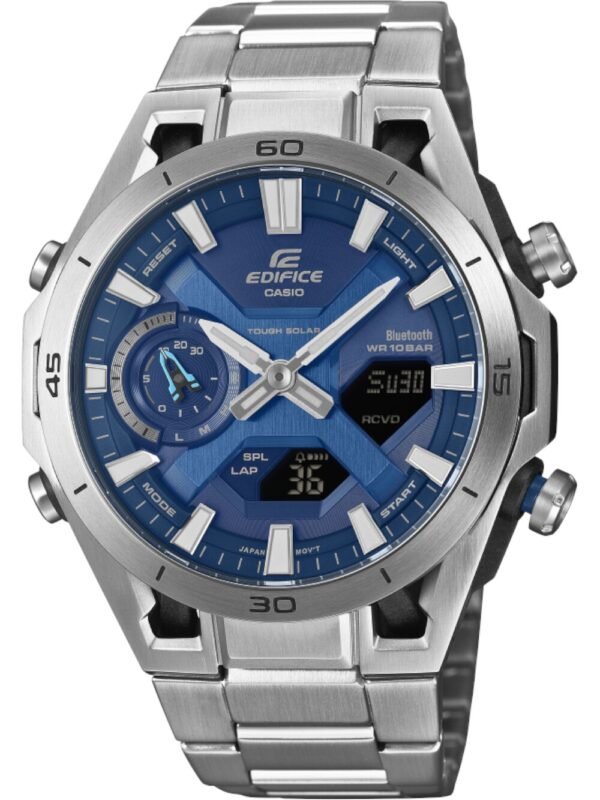 Casio ECB-2300D-2AEF Orologio Uomo Edifice Solare 46mm 10ATM
