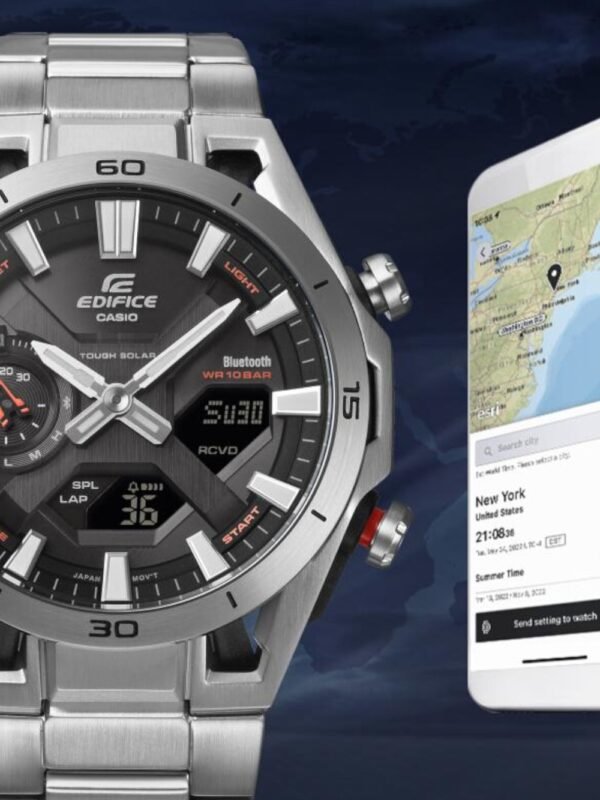 Casio ECB-2300DC-1AEF Orologio Uomo Edifice Solare 46mm 10ATM