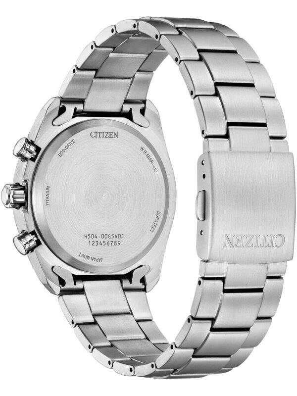 Citizen AT2590-59L Orologio Uomo Eco-Drive Super Titanium Cronografo Solare 40mm 5ATM