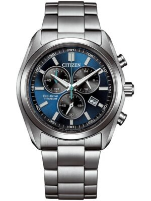 Citizen AT2590-59L Orologio Uomo Eco-Drive Super Titanium Cronografo Solare 40mm 5ATM