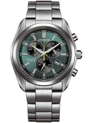 Citizen AT2590-59X Orologio Uomo Eco-Drive Super Titanium Cronografo Solare 40mm 5ATM