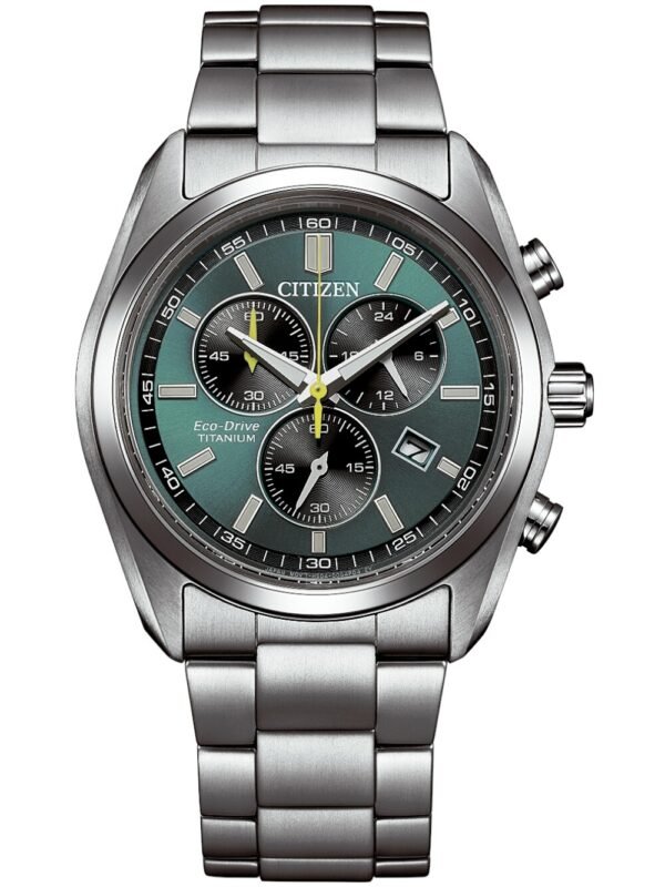 Citizen AT2590-59X Orologio Uomo Eco-Drive Super Titanium Cronografo Solare 40mm 5ATM