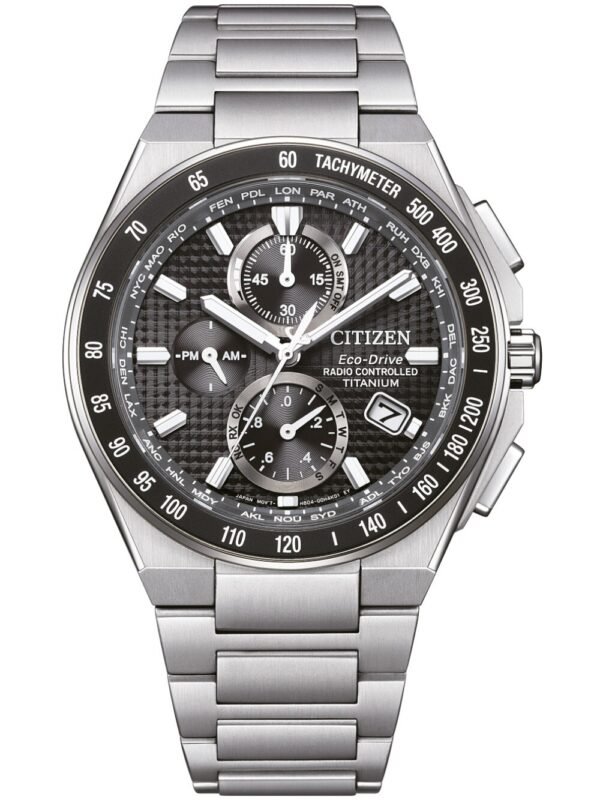 Citizen AT8390-55E Orologio Uomo Eco-Drive Super Titanium Cronografo Solare 41mm 10ATM