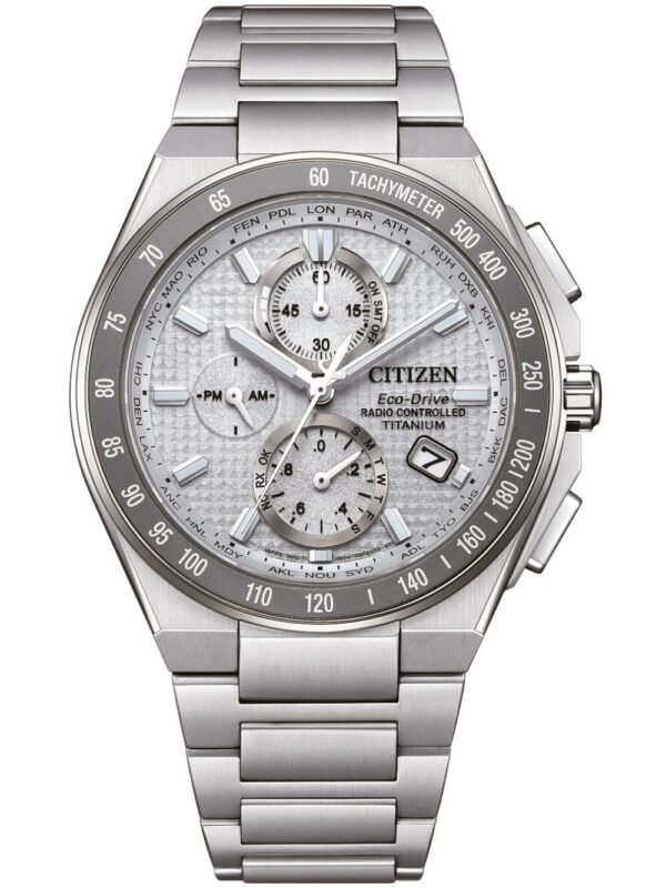 Citizen AT8391-52H Orologio Uomo Eco-Drive Super Titanium Cronografo Solare 41mm 10ATM