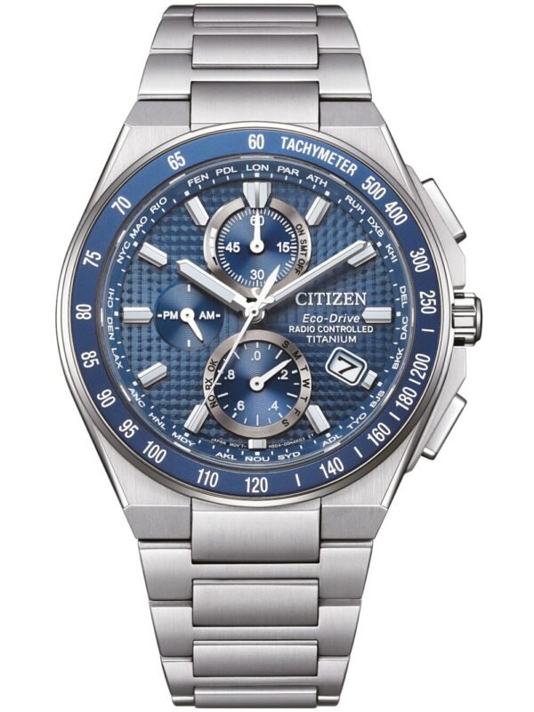 Citizen AT8396-59L Orologio Uomo Eco-Drive Super Titanium Cronografo Solare 41mm 10ATM