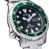 Citizen Promaster Automatico Diver NY0084 Sub 200 Metri Cinturino Acciaio Quadrante Nero Ghiera Verde