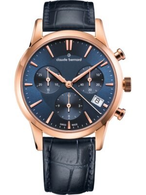 Claude Bernard 10231-37R-BUIR Orologio Donna Classico Cronografo 35mm 5ATM