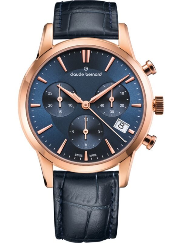 Claude Bernard 10231-37R-BUIR Orologio Donna Classico Cronografo 35mm 5ATM