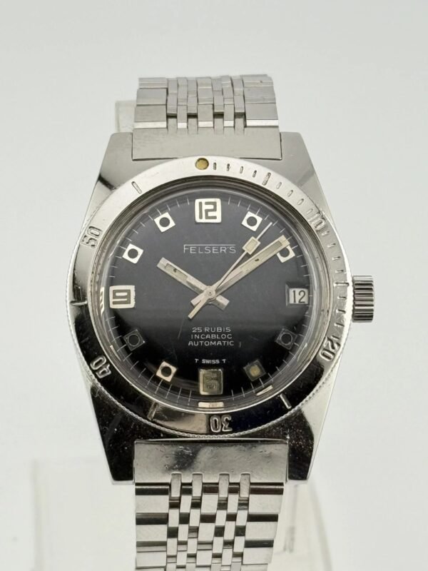 Felser's Skin Diver Vintage 20 ATM 600 feet 36mm steel case LePhare/Sultana