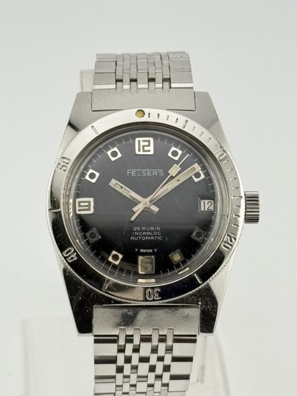 Felser's Skin Diver Vintage 20 ATM 600 feet 36mm steel case LePhare/Sultana