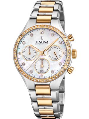 Festina F20402/1 Boyfriend Cronografo Orologio Donna 36mm 5ATM