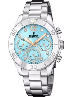 Festina F20603/4 Orologio Donna Boyfriend Cronografo 39mm 10ATM