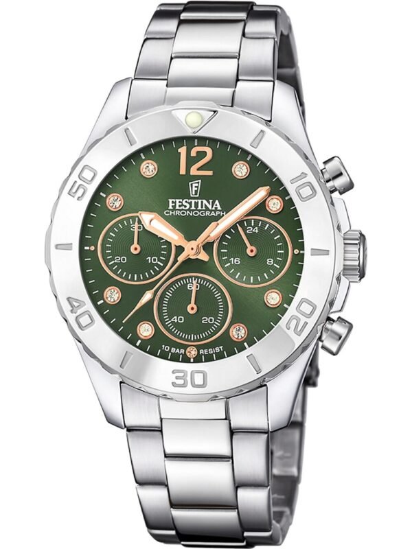 Festina F20603/5 Orologio Donna Boyfriend Cronografo 39mm 10ATM