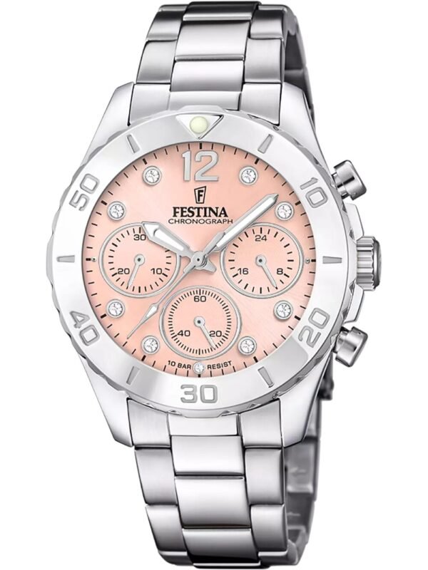 Festina F20603/7 Orologio Donna Boyfriend Cronografo 39mm 10ATM