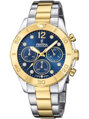 Festina F20604/3 Boyfriend Cronografo Orologio Donna 39mm 10ATM