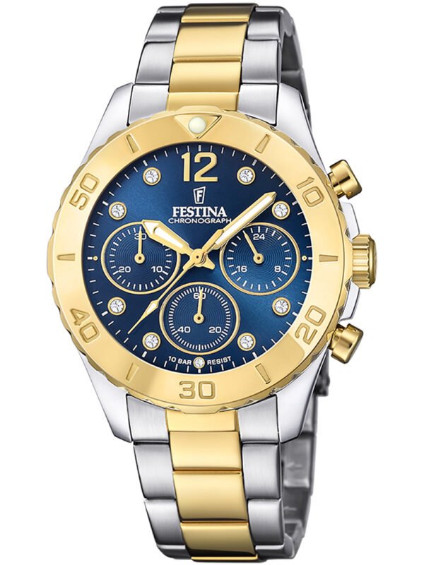 Festina F20604/3 Boyfriend Cronografo Orologio Donna 39mm 10ATM