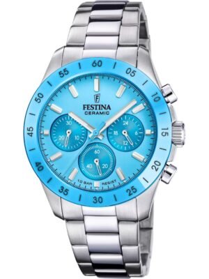 Festina F20693/3 Orologio Donna Ceramic Cronografo 39mm 10ATM