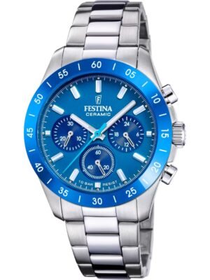 Festina F20693/4 Unisex Cronografo Ceramica 39mm 10ATM