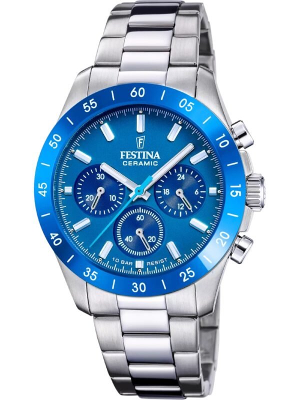 Festina F20693/4 Unisex Cronografo Ceramica 39mm 10ATM