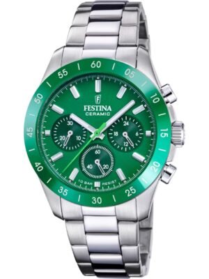 Festina F20693/5 Orologio Donna Ceramic Cronografo 39mm 10ATM