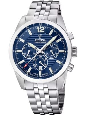 Festina F20742/1 Orologio Uomo Timeless Cronografo 44mm 10ATM