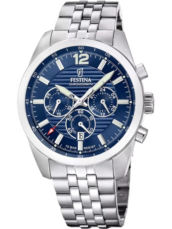 Festina F20742/1 Orologio Uomo Timeless Cronografo 44mm 10ATM