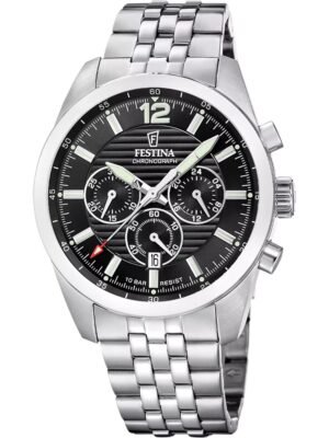 Festina F20742/3 Orologio Uomo Timeless Cronografo 44mm 10ATM
