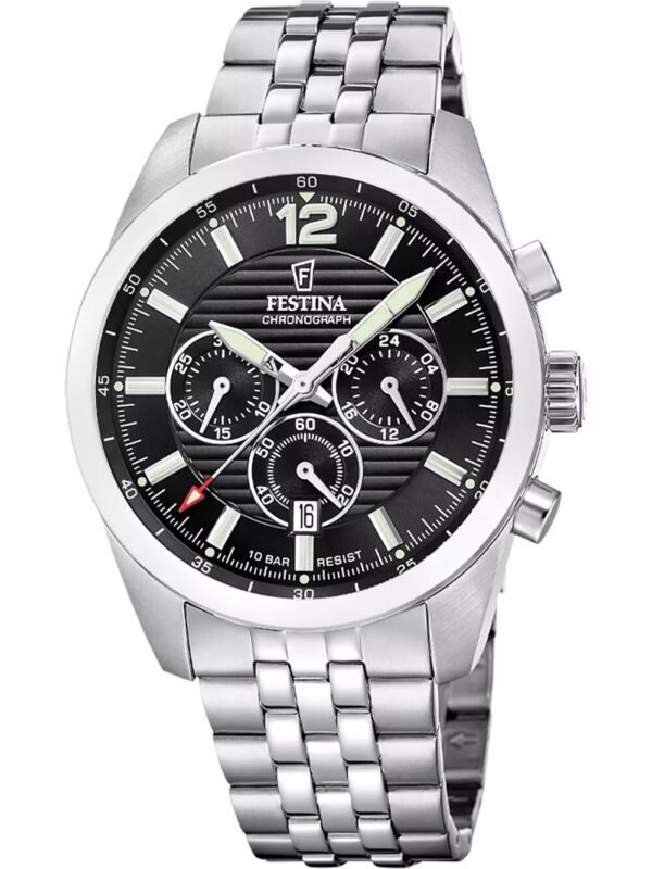 Festina F20742/3 Orologio Uomo Timeless Cronografo 44mm 10ATM