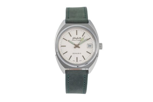 Glashütte Spezichron chromed brass automatic men's watch Vintage [2604198]