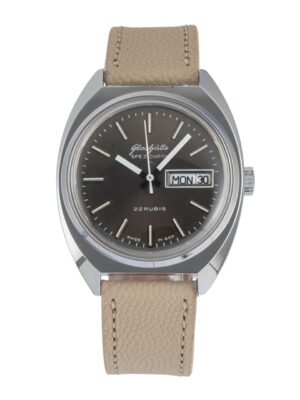 Glashütte Spezichron chromed brass automatic men's watch Vintage [2604201]