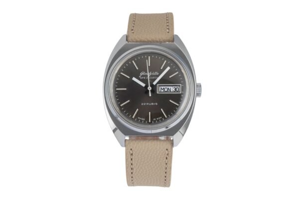 Glashütte Spezichron chromed brass automatic men's watch Vintage [2604201]