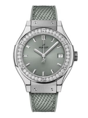 Hublot Classic Fusion Titanium Sage Green Diamonds 33mm
