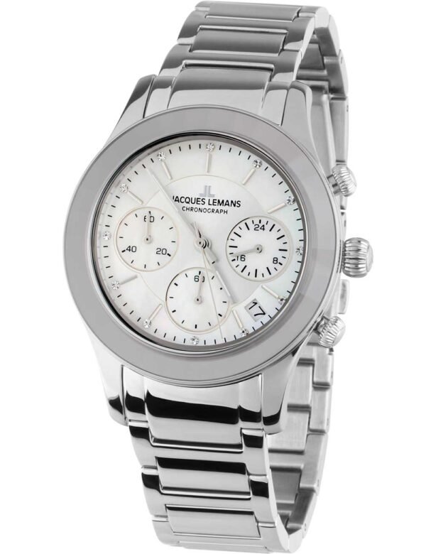 Jacques Lemans 1-2151F Venice Orologio Donna Cronografo 38mm 5ATM