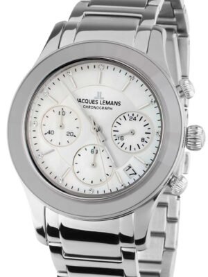 Jacques Lemans 1-2151F Venice Orologio Donna Cronografo 38mm 5ATM