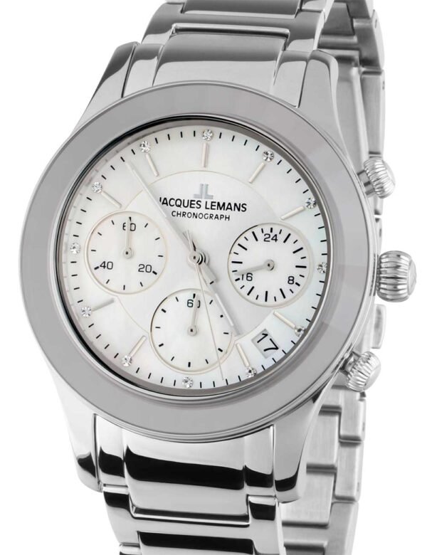 Jacques Lemans 1-2151F Venice Orologio Donna Cronografo 38mm 5ATM