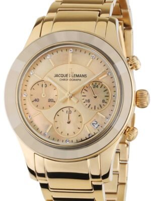 Jacques Lemans 1-2151H Venice Orologio Donna Cronografo 38mm 5ATM